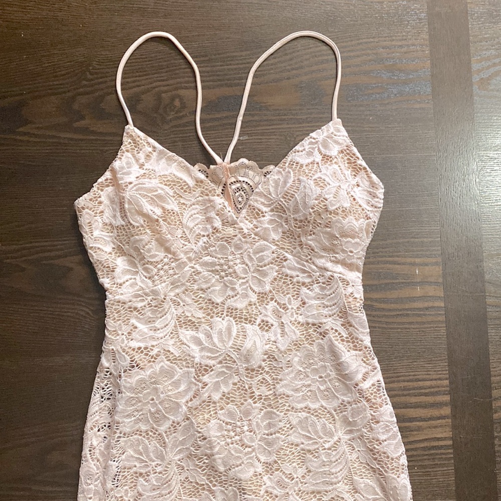 Fashion nova mini dress, cute open back detail